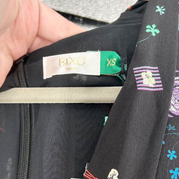 NWT Rixo London Camellia Split Hem Dress in Space Age - Picture 7 of 10